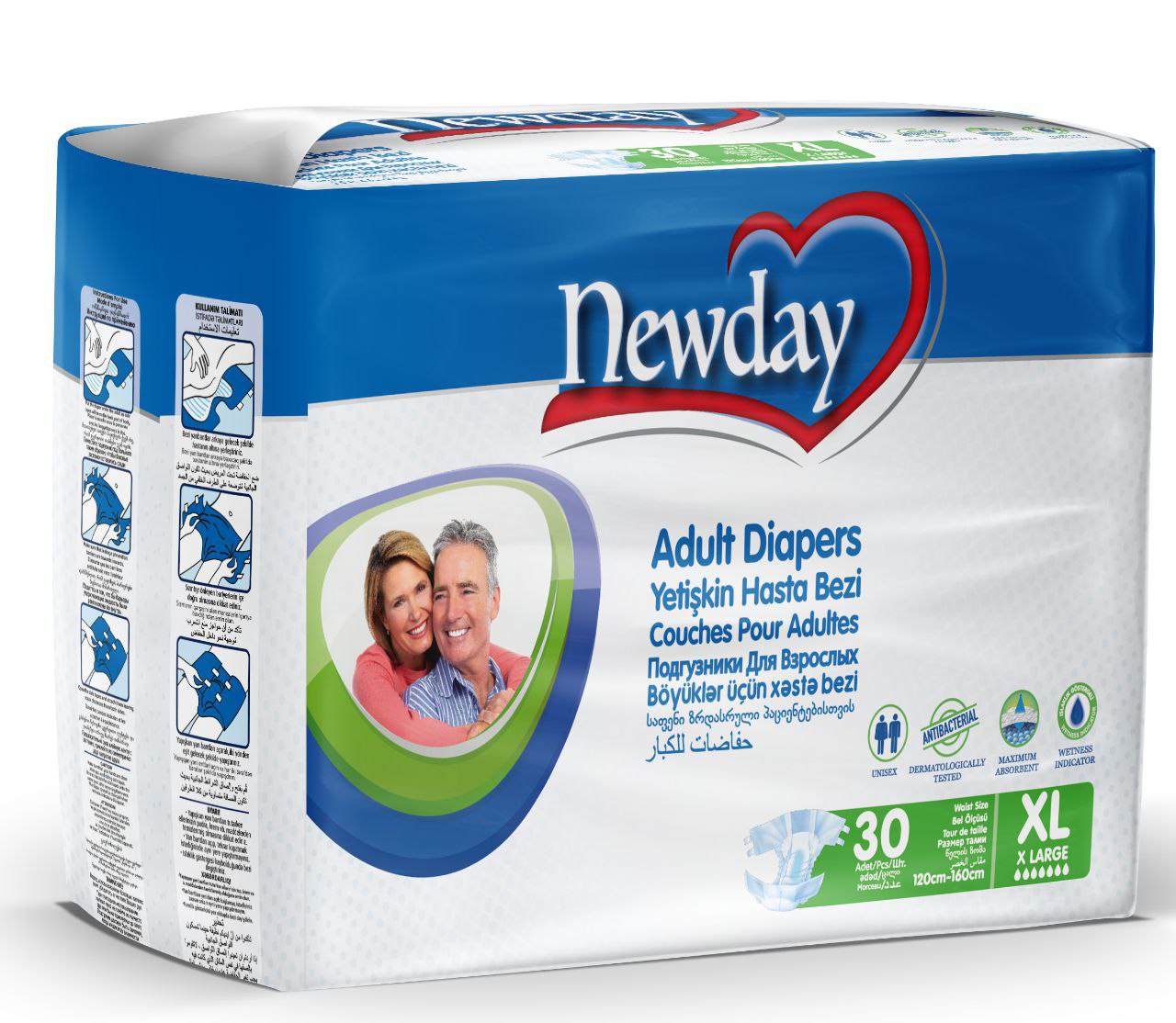 Підгузки для дорослих Newday Adult Diapers Extra Large (ХL)